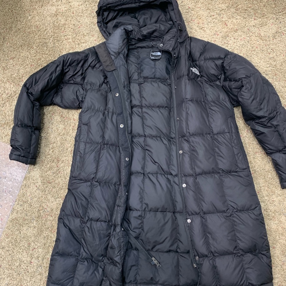Northface long puffer jacket